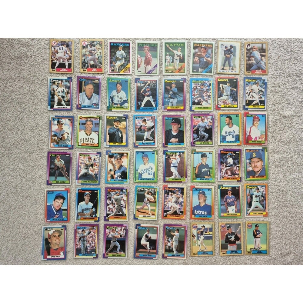 1988 Topps Baseball Card Lot 60+ Cards Vintage MLB Mixed Teams Players